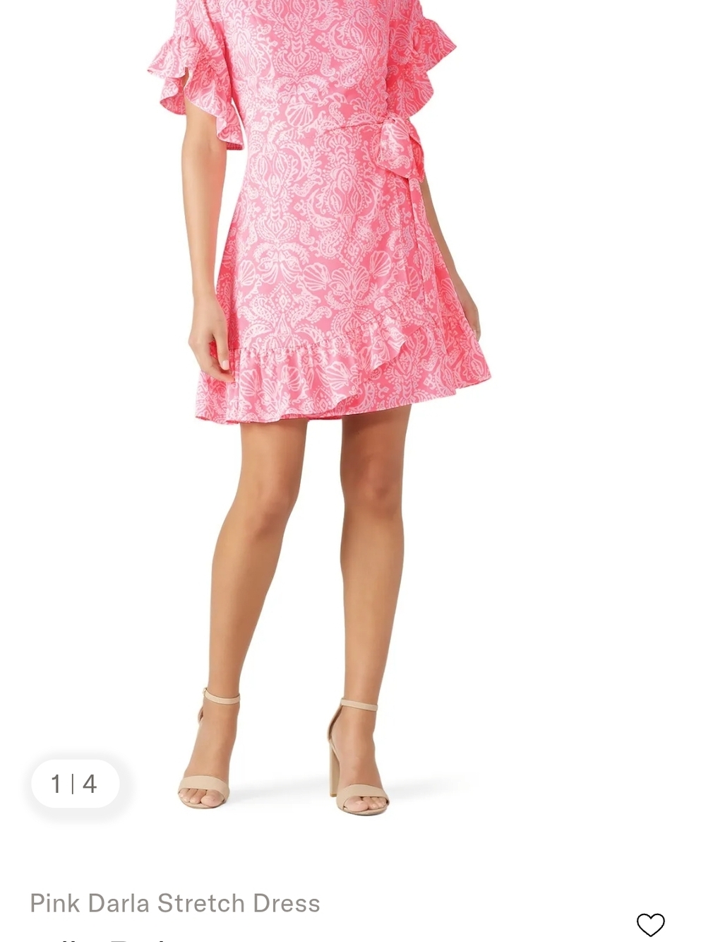 Pink Darla Stretch Skirt - Feminine Ruffle Detail